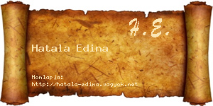 Hatala Edina névjegykártya